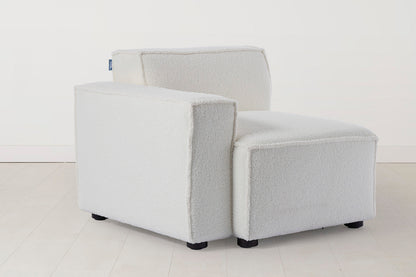 Model 03 Left Arm Sofa Module, Pearl