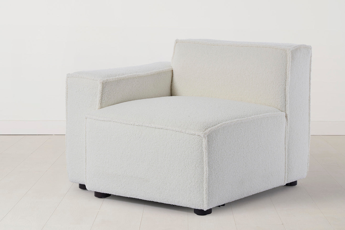 Model 03 Left Arm Sofa Module, Pearl