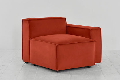 Model 03 Right Arm Sofa Module, Paprika