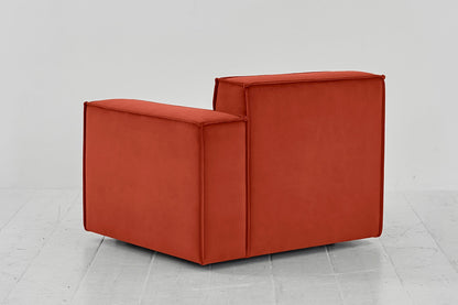 Model 03 Right Arm Sofa Module, Paprika