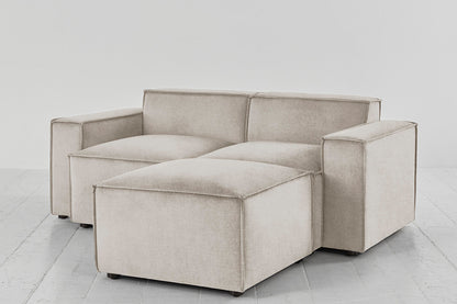 Model 03 2-Seater Right Chaise Sofa, Chalk