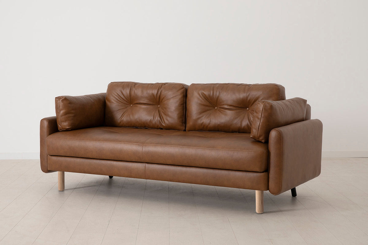 Model 04 Sofa Bed 3 Seater, Oak / Maple
