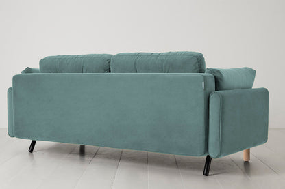 Model 04 Sofa Bed 3 Seater, Oak / Airforce