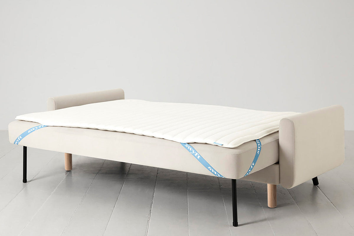 Model 04 Sofa Bed 3 Seater, Oak / Bone