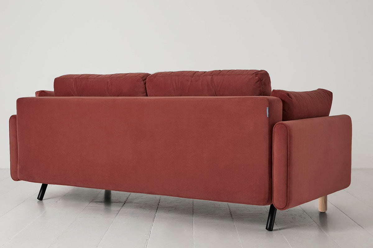 Model 04 Sofa Bed 3 Seater, Oak / Brick