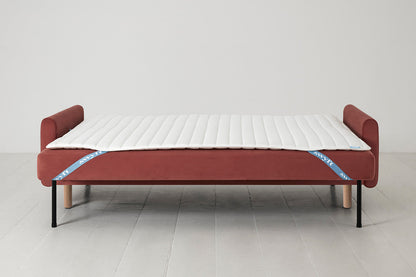 Model 04 Sofa Bed 3 Seater, Oak / Brick