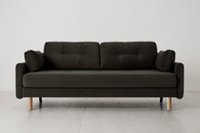 Model 04 Sofa Bed 3 Seater, Oak / Charcoal