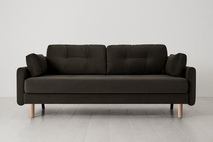 Model 04 Sofa Bed 3 Seater, Oak / Charcoal