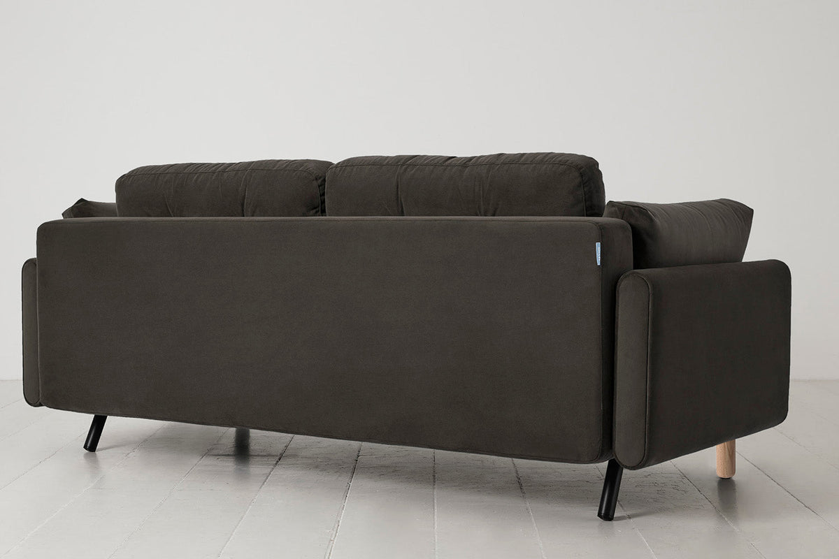 Model 04 Sofa Bed 3 Seater, Oak / Charcoal
