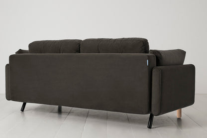 Model 04 Sofa Bed 3 Seater, Oak / Charcoal