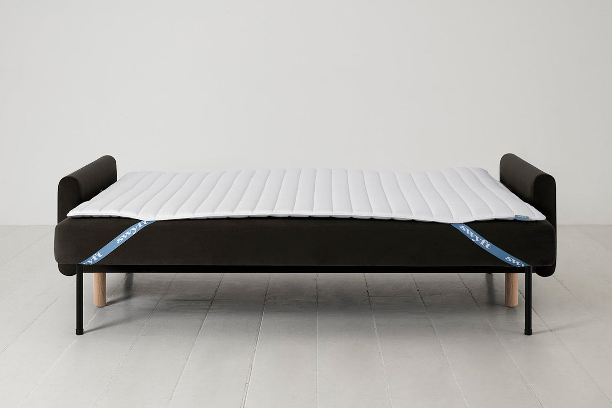 Model 04 Sofa Bed 3 Seater, Oak / Charcoal
