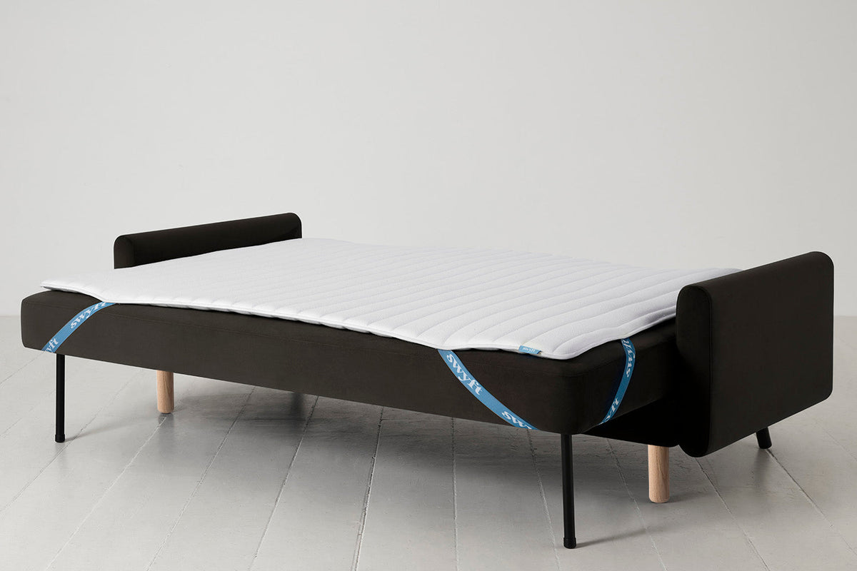 Model 04 Sofa Bed 3 Seater, Oak / Charcoal