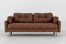 Model 04 Sofa Bed 3 Seater, Oak / Chestnut