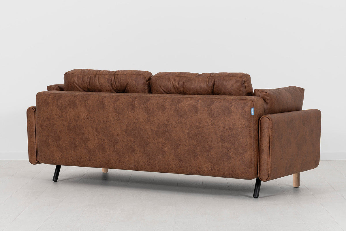 Model 04 Sofa Bed 3 Seater, Oak / Chestnut