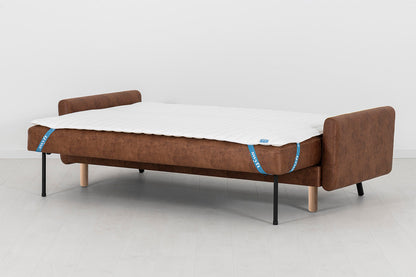 Model 04 Sofa Bed 3 Seater, Oak / Chestnut