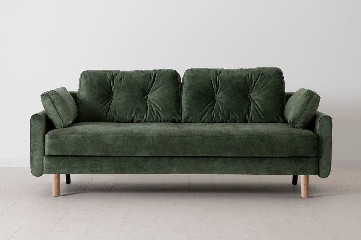 Model 04 Sofa Bed 3 Seater, Oak / Conifer