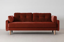 Model 04 Sofa Bed 3 Seater, Oak / Harissa