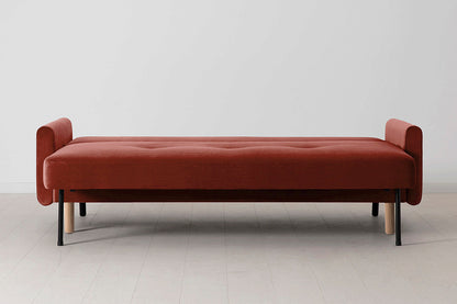 Model 04 Sofa Bed 3 Seater, Oak / Harissa