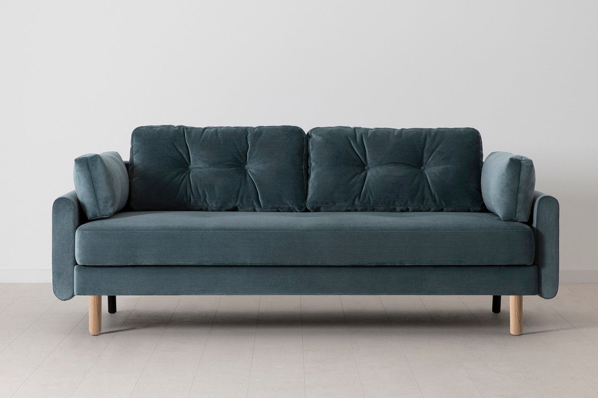 Model 04 Sofa Bed 3 Seater, Oak / Hydro