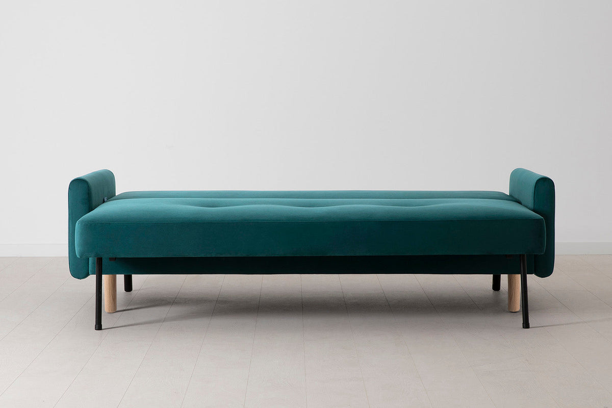 Model 04 Sofa Bed 3 Seater, Oak / Kingfisher