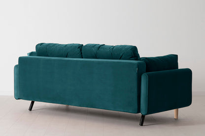 Model 04 Sofa Bed 3 Seater, Oak / Kingfisher