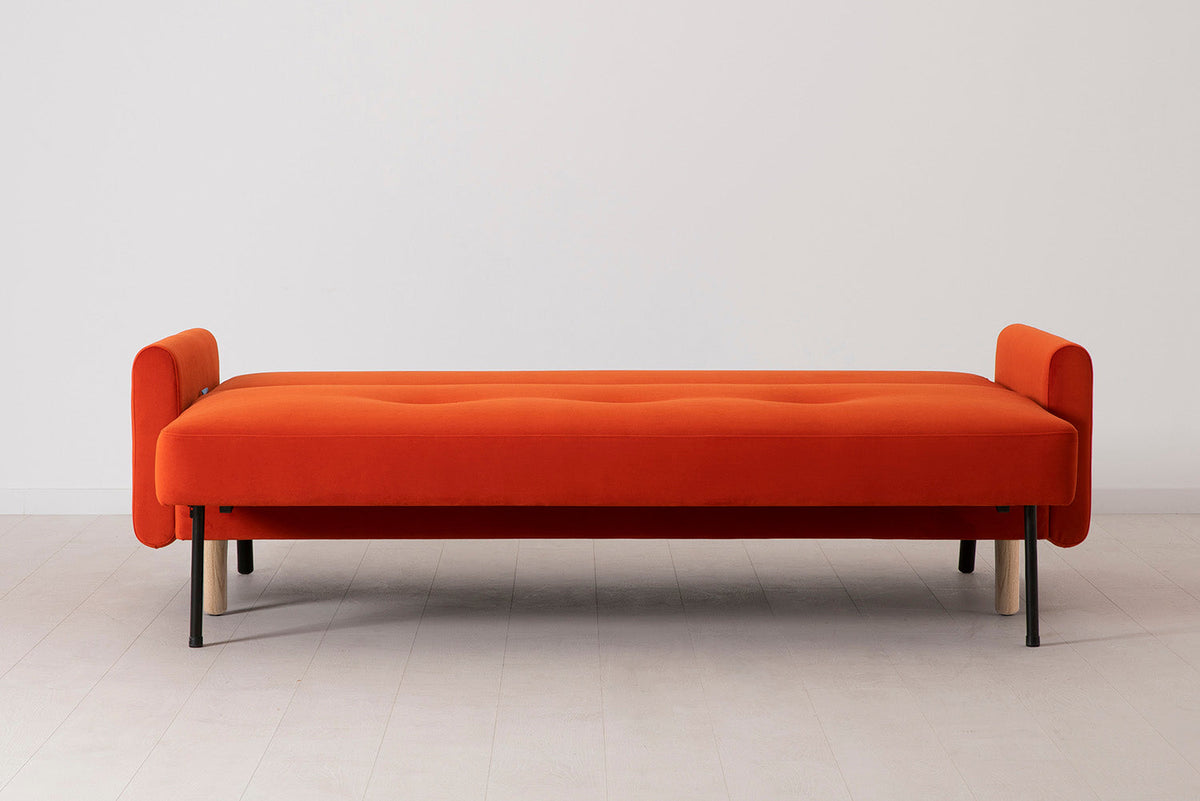 Model 04 Sofa Bed 3 Seater, Oak / Paprika
