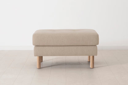 Model 04 Ottoman, Oak / Oatmeal