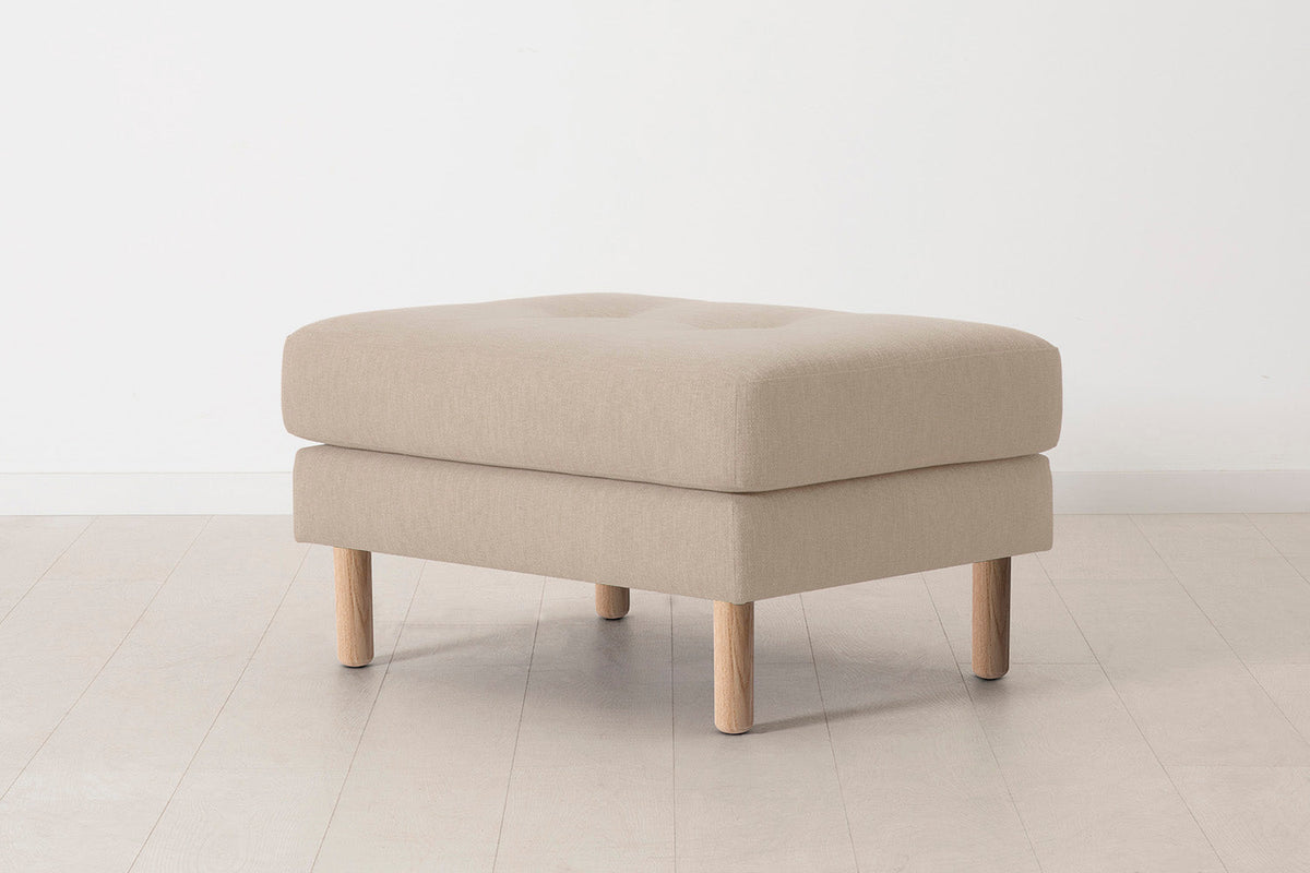 Model 04 Ottoman, Oak / Oatmeal