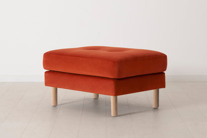 Model 04 Ottoman, Oak / Paprika