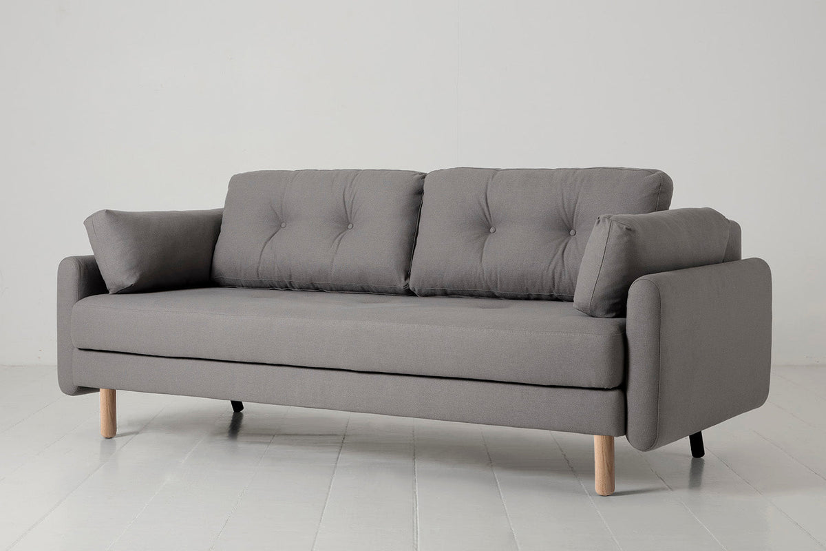 Model 04 Sofa Bed 3 Seater, Oak / Risso
