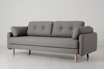 Model 04 Sofa Bed 3 Seater, Oak / Risso