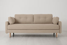 Model 04 Sofa Bed 3 Seater, Oak / Oatmeal