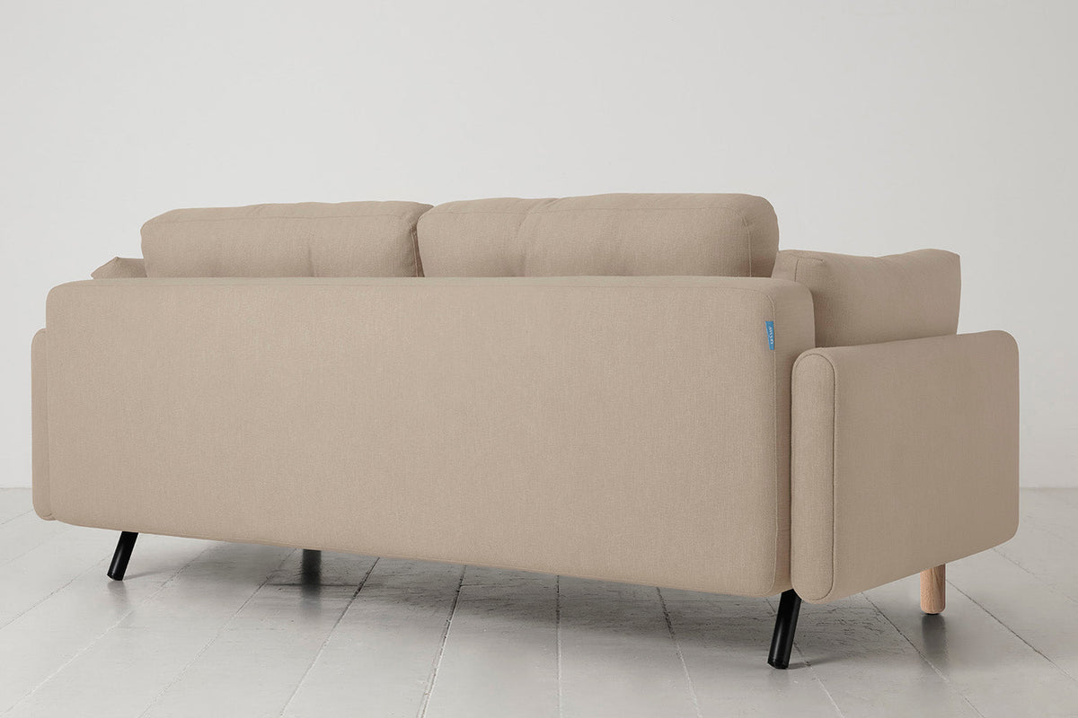 Model 04 Sofa Bed 3 Seater, Oak / Oatmeal