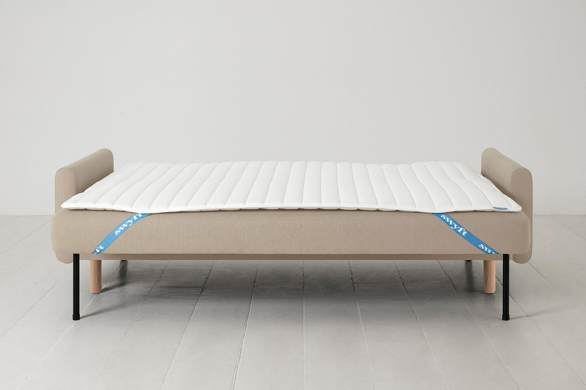 Model 04 Sofa Bed 3 Seater, Oak / Oatmeal