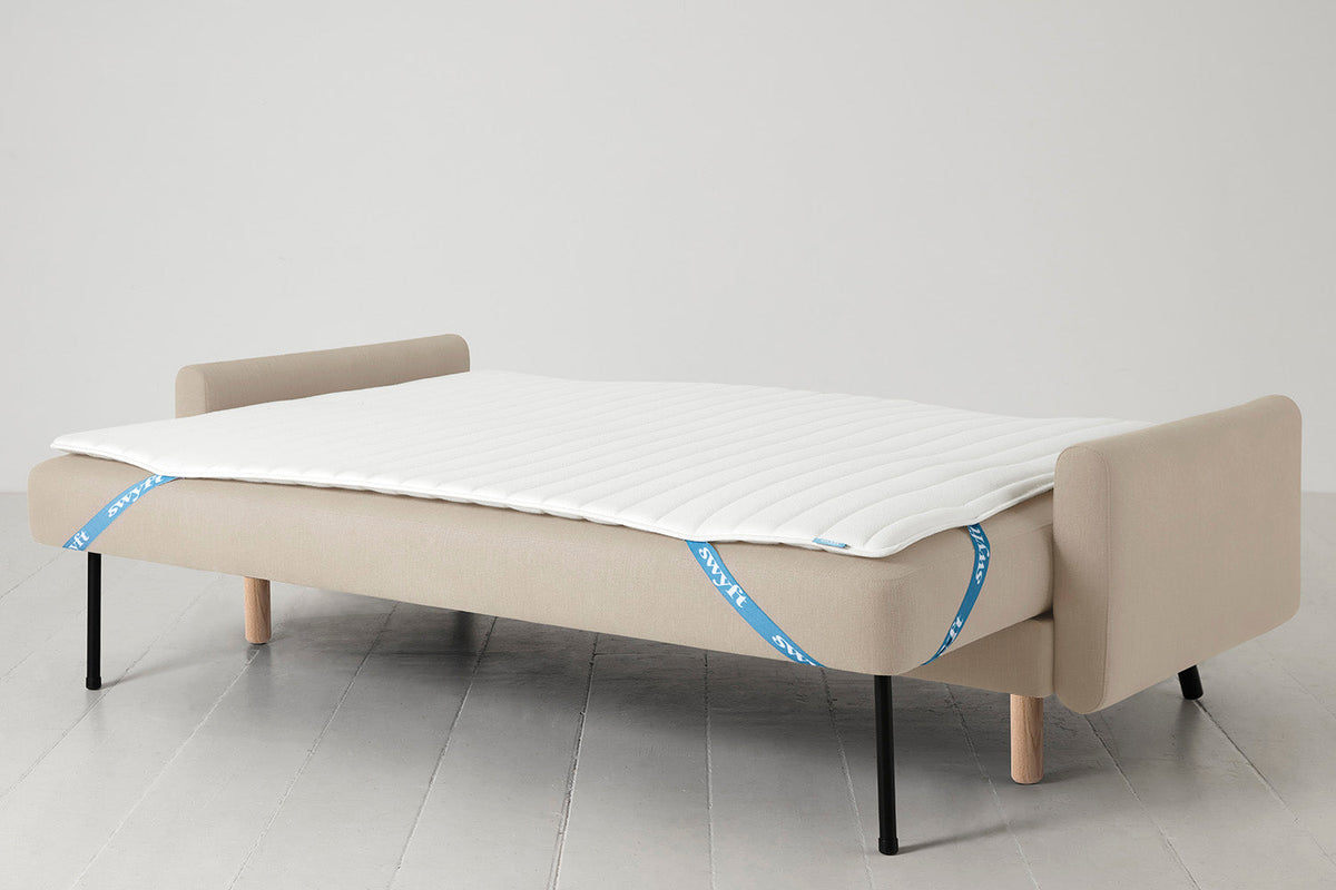 Model 04 Sofa Bed 3 Seater, Oak / Oatmeal