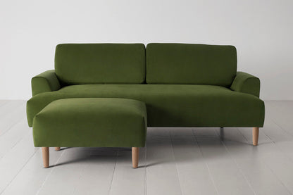 Model 05 3-Seater Sofa with Ottoman, Oak / Vine