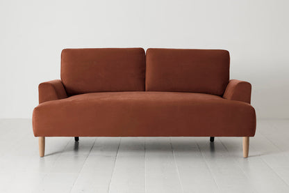 Model 05 2-Seater Sofa, Oak / Brick