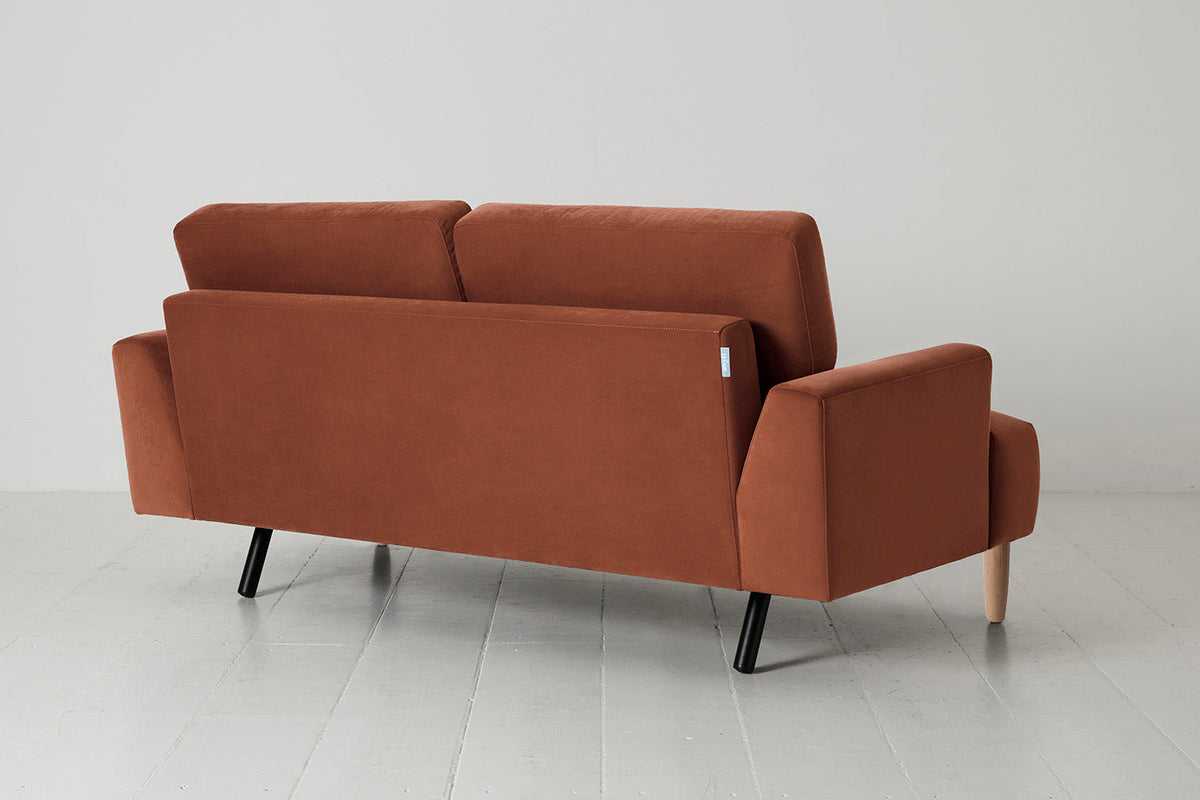 Model 05 2-Seater Sofa, Oak / Brick
