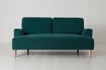 Model 05 2-Seater Sofa, Oak / Kingfisher