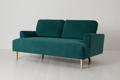 Model 05 2-Seater Sofa, Oak / Kingfisher