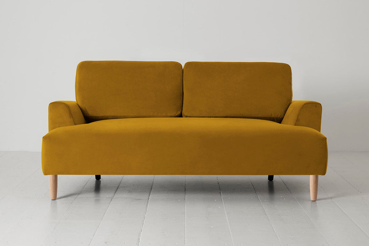 Model 05 2-Seater Sofa, Oak / Mustard