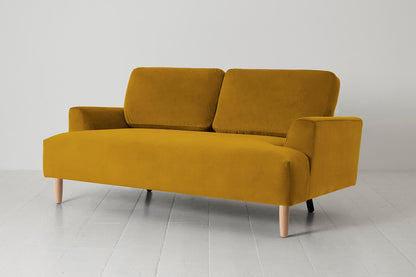 Model 05 2-Seater Sofa, Oak / Mustard