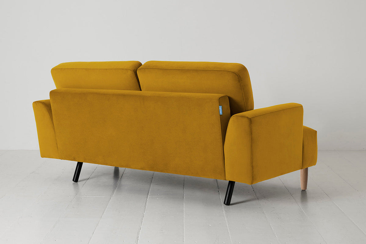 Model 05 2-Seater Sofa, Oak / Mustard