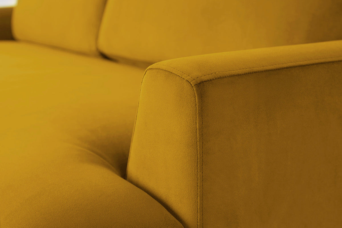 Model 05 3-Seater Sofa with Ottoman, Oak / Mustard