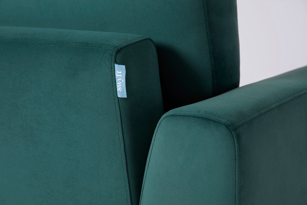 Model 05 3-Seater Sofa, Oak / Kingfisher