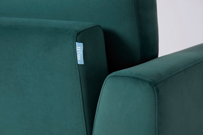 Model 05 3-Seater Sofa, Oak / Kingfisher