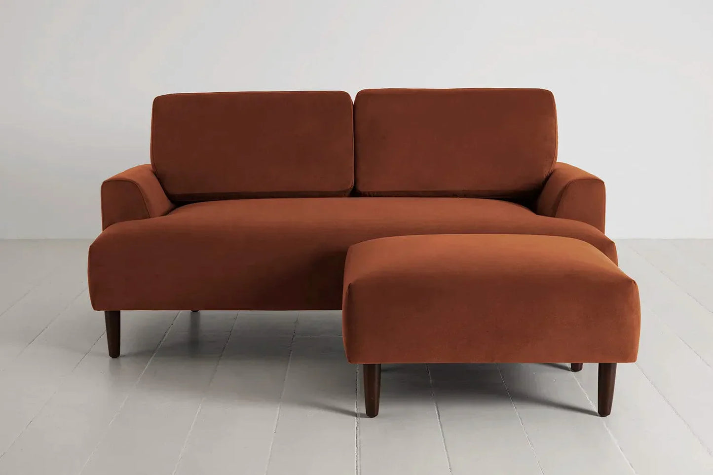 Model 05 2-Seater Sofa with ottoman, Umber