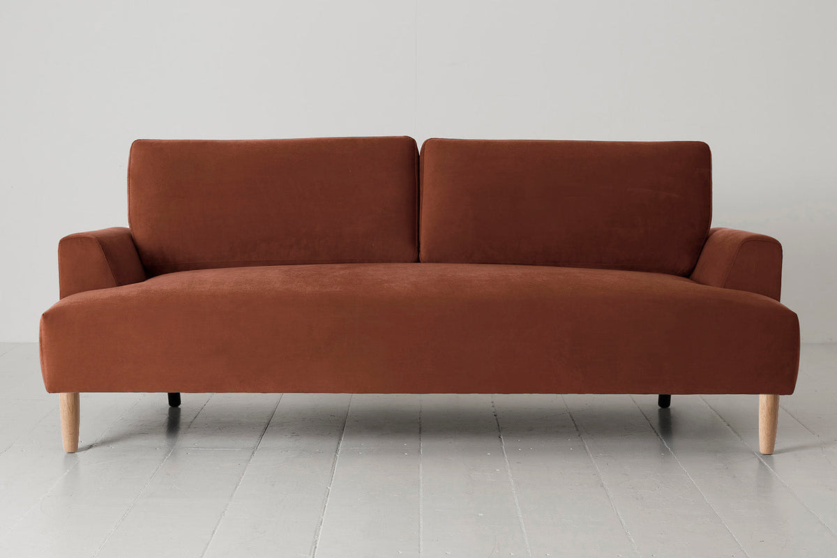 Model 05 3-Seater Sofa, Oak / Brick