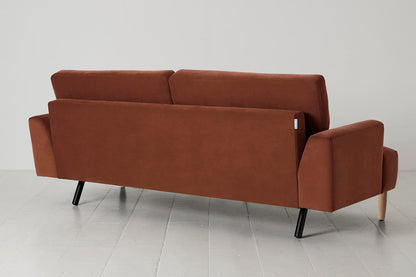 Model 05 3-Seater Sofa, Oak / Brick