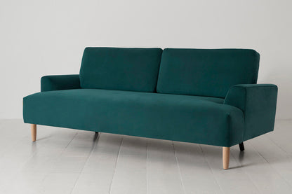 Model 05 3-Seater Sofa, Oak / Kingfisher